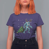 Wendigo Monster T Shirt For Women Cryptid Mythical Christmas - Wonder Print Shop