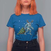 Wendigo Monster T Shirt For Women Cryptid Mythical Christmas - Wonder Print Shop