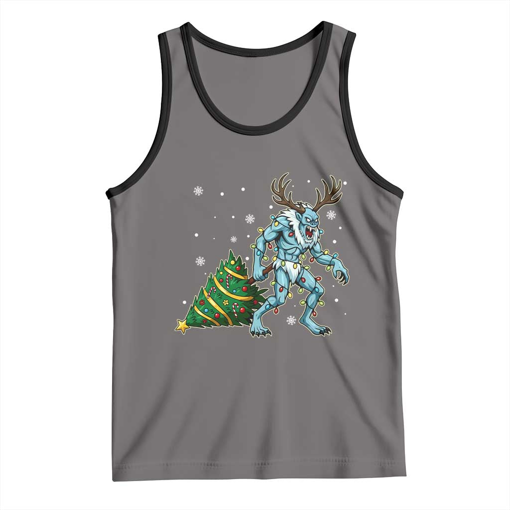 Wendigo Monster Tank Top Cryptid Mythical Christmas - Wonder Print Shop