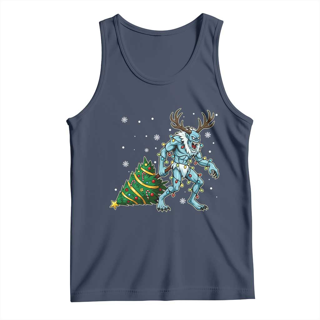 Wendigo Monster Tank Top Cryptid Mythical Christmas - Wonder Print Shop