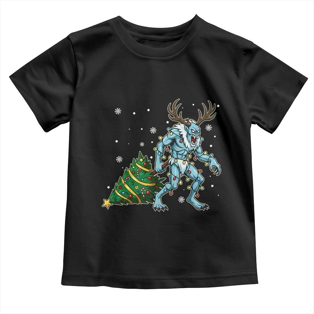 Wendigo Monster Toddler T Shirt Cryptid Mythical Christmas - Wonder Print Shop
