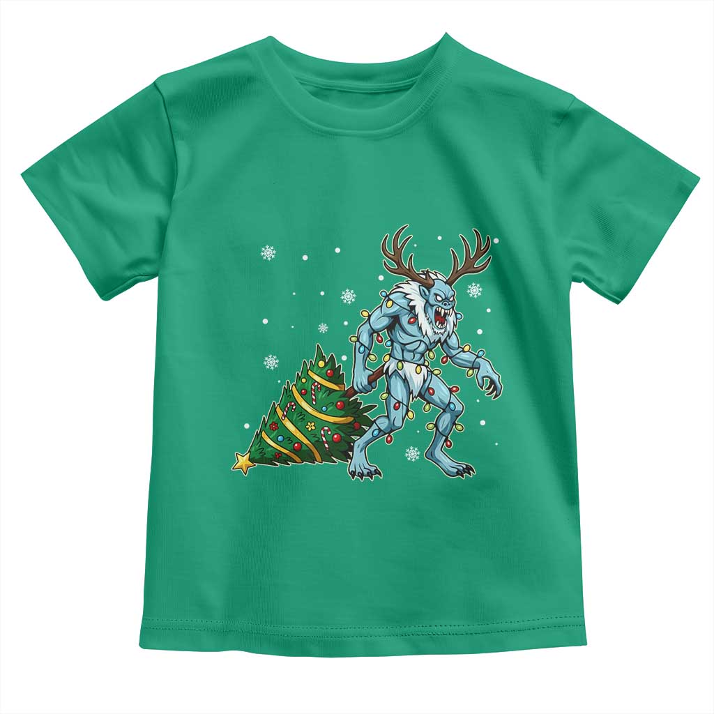 Wendigo Monster Toddler T Shirt Cryptid Mythical Christmas - Wonder Print Shop