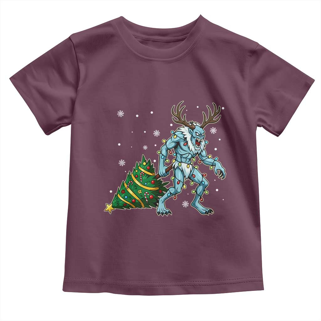 Wendigo Monster Toddler T Shirt Cryptid Mythical Christmas - Wonder Print Shop