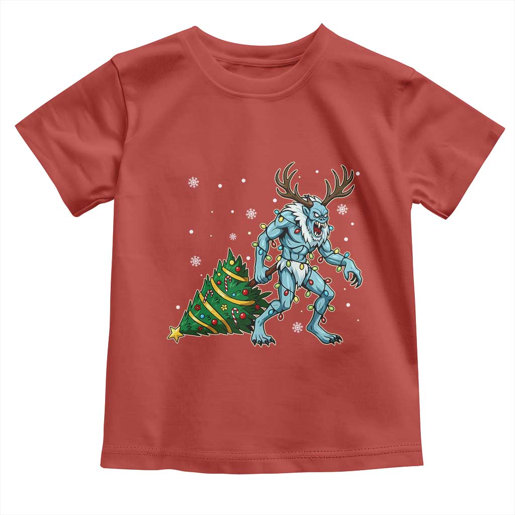 Wendigo Monster Toddler T Shirt Cryptid Mythical Christmas - Wonder Print Shop