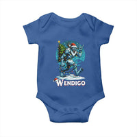 Funny Wendigo Monster Christmas Baby Onesie Rock On Hand Meme Xmas - Wonder Print Shop