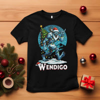 Funny Wendigo Monster Christmas T Shirt Rock On Hand Meme Xmas - Wonder Print Shop