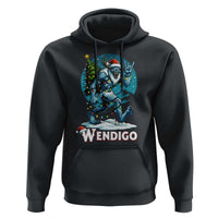Funny Wendigo Monster Christmas Hoodie Rock On Hand Meme Xmas - Wonder Print Shop