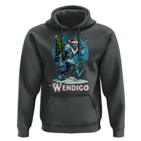 Funny Wendigo Monster Christmas Hoodie Rock On Hand Meme Xmas - Wonder Print Shop