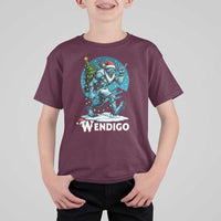Funny Wendigo Monster Christmas T Shirt For Kid Rock On Hand Meme Xmas - Wonder Print Shop