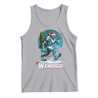Funny Wendigo Monster Christmas Tank Top Rock On Hand Meme Xmas - Wonder Print Shop