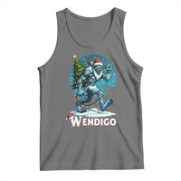 Funny Wendigo Monster Christmas Tank Top Rock On Hand Meme Xmas - Wonder Print Shop