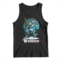 Funny Wendigo Monster Christmas Tank Top Rock On Hand Meme Xmas - Wonder Print Shop