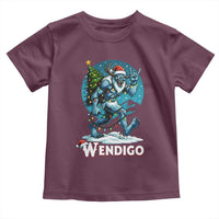 Funny Wendigo Monster Christmas Toddler T Shirt Rock On Hand Meme Xmas - Wonder Print Shop