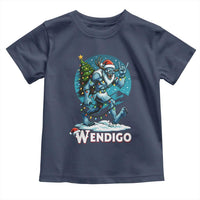 Funny Wendigo Monster Christmas Toddler T Shirt Rock On Hand Meme Xmas - Wonder Print Shop