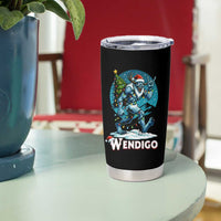 Funny Wendigo Monster Christmas Tumbler Cup Rock On Hand Meme Xmas - Wonder Print Shop