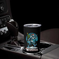 Funny Wendigo Monster Christmas Tumbler Cup Rock On Hand Meme Xmas - Wonder Print Shop
