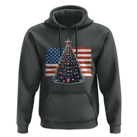 Patriotic American Flag Christmas Hoodie - Wonder Print Shop