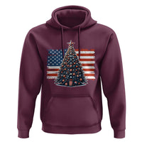 Patriotic American Flag Christmas Hoodie - Wonder Print Shop