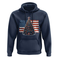 Patriotic American Flag Christmas Hoodie - Wonder Print Shop