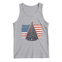 Patriotic American Flag Christmas Tank Top - Wonder Print Shop