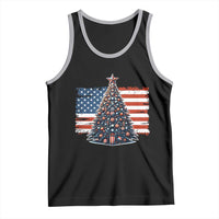 Patriotic American Flag Christmas Tank Top - Wonder Print Shop
