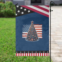 Patriotic American Flag Christmas Garden Flag