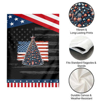 Patriotic American Flag Christmas Garden Flag