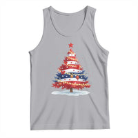 Christmas Tree American Flag Patriotic Tank Top - Wonder Print Shop