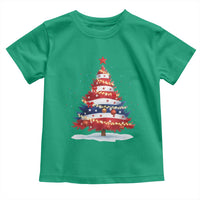 Christmas Tree American Flag Patriotic Toddler T Shirt - Wonder Print Shop