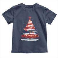 Christmas Tree American Flag Patriotic Toddler T Shirt - Wonder Print Shop