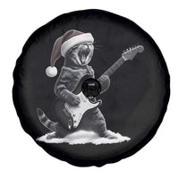 Funny Cat Guitar Spare Tire Cover Rock and Roll Christmas - Wonder Print Shop