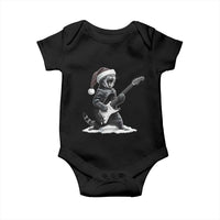 Funny Cat Guitar Baby Onesie Rock and Roll Christmas - Wonder Print Shop