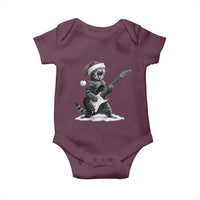 Funny Cat Guitar Baby Onesie Rock and Roll Christmas - Wonder Print Shop