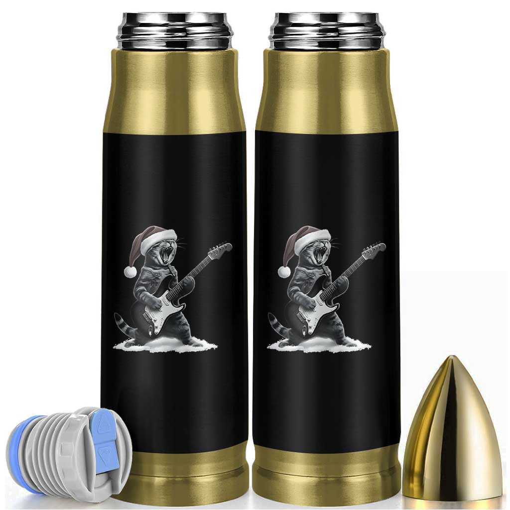 Funny Cat Guitar Bullet Tumbler Rock and Roll Christmas - Wonder Print Shop