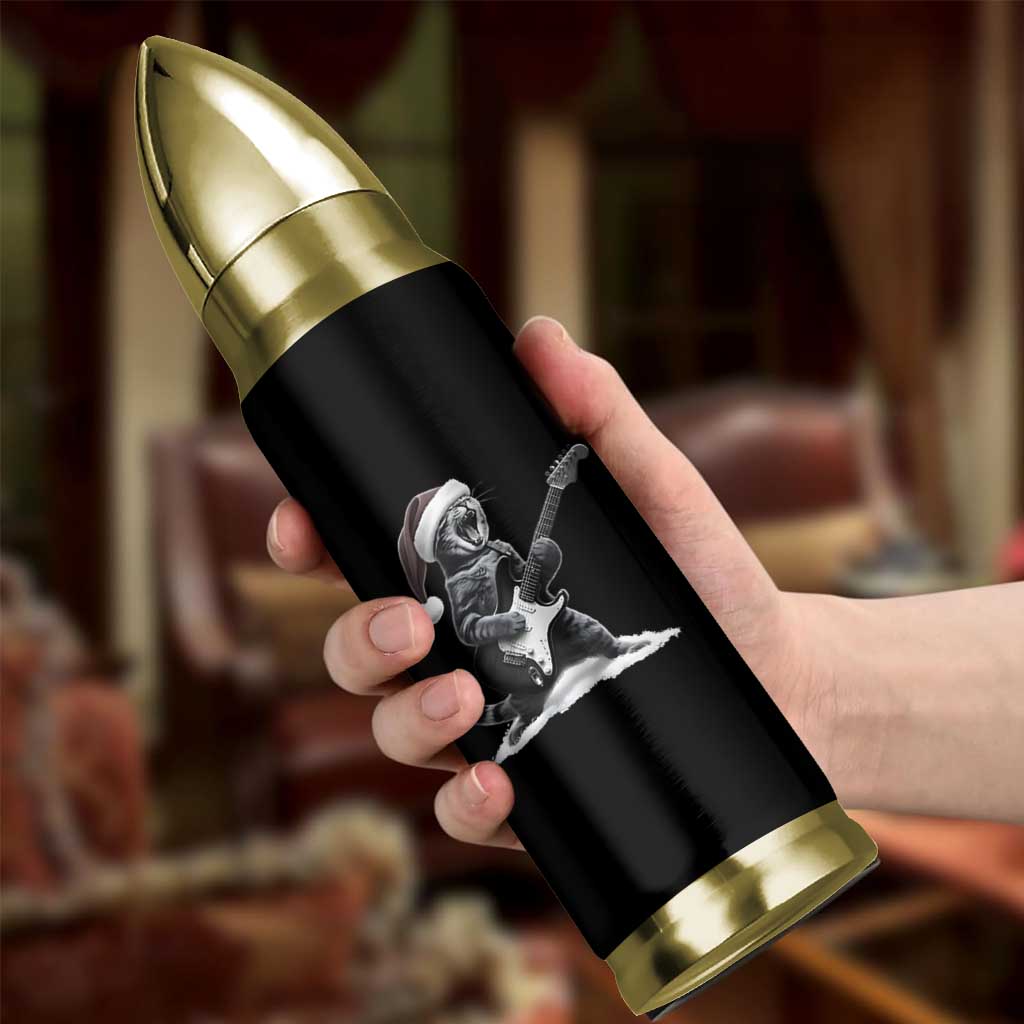 Funny Cat Guitar Bullet Tumbler Rock and Roll Christmas - Wonder Print Shop