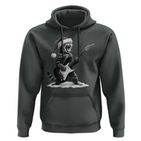 Funny Cat Guitar Hoodie Rock and Roll Christmas - Wonder Print Shop
