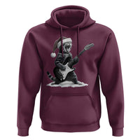 Funny Cat Guitar Hoodie Rock and Roll Christmas - Wonder Print Shop
