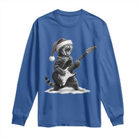Funny Cat Guitar Long Sleeve Shirt Rock and Roll Christmas - Wonder Print Shop