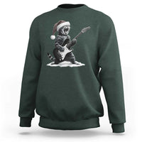 Funny Cat Guitar Sweatshirt Rock and Roll Christmas - Wonder Print Shop