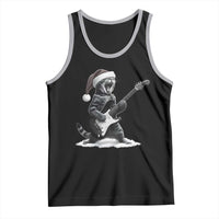 Funny Cat Guitar Tank Top Rock and Roll Christmas - Wonder Print Shop