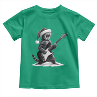 Funny Cat Guitar Toddler T Shirt Rock and Roll Christmas - Wonder Print Shop