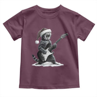 Funny Cat Guitar Toddler T Shirt Rock and Roll Christmas - Wonder Print Shop
