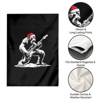Funny Bigfoot Guitar Garden Flag Rock and Roll Christmas - Wonder Print Shop