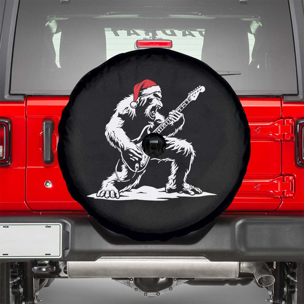 Funny Bigfoot Guitar Spare Tire Cover Rock and Roll Christmas - Wonder Print Shop