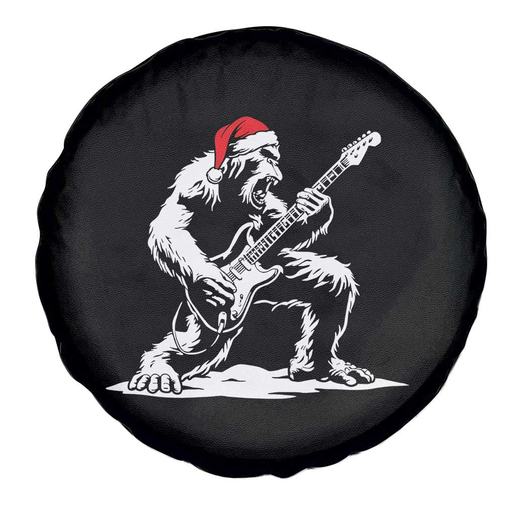 Funny Bigfoot Guitar Spare Tire Cover Rock and Roll Christmas - Wonder Print Shop