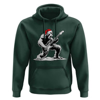 Funny Bigfoot Guitar Hoodie Rock and Roll Christmas - Wonder Print Shop