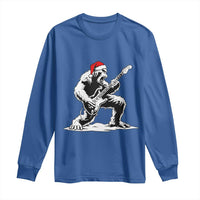Funny Bigfoot Guitar Long Sleeve Shirt Rock and Roll Christmas - Wonder Print Shop