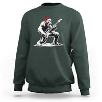 Funny Bigfoot Guitar Sweatshirt Rock and Roll Christmas - Wonder Print Shop