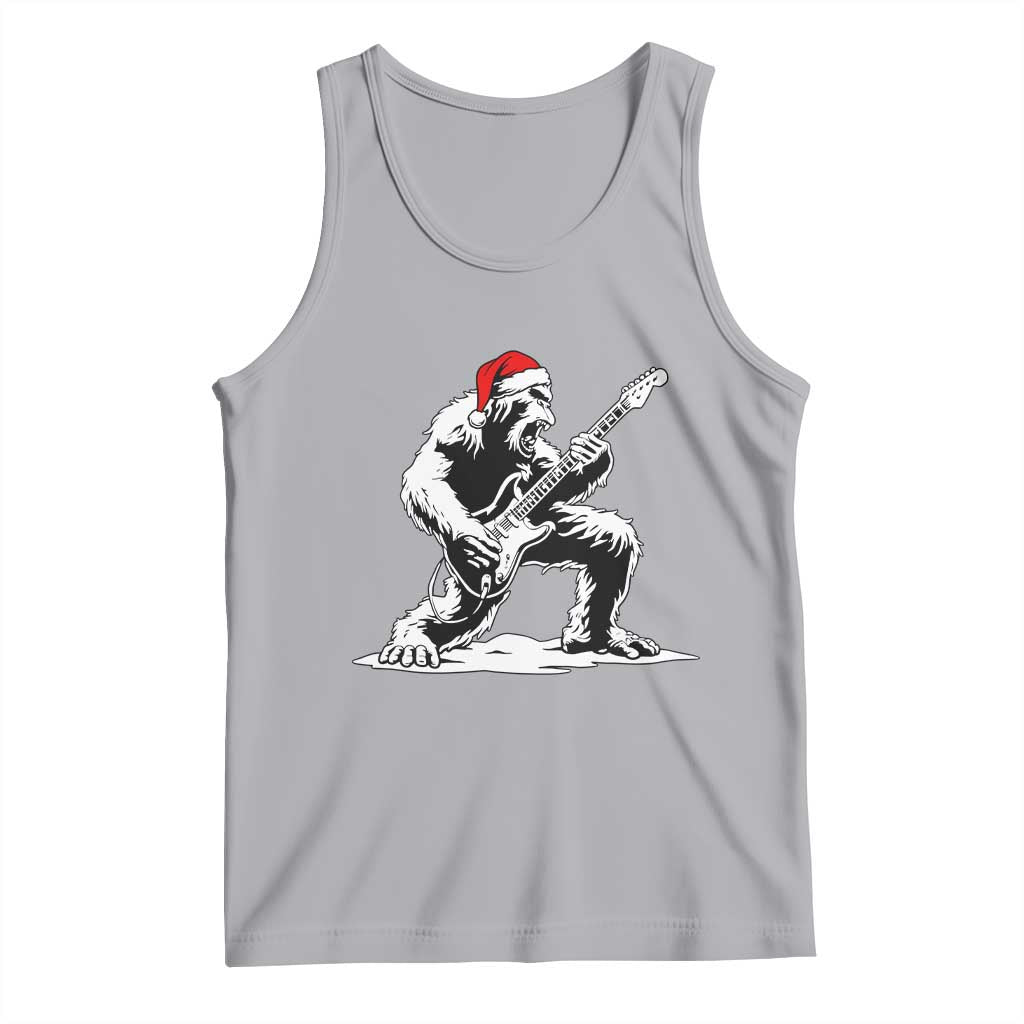 Funny Bigfoot Guitar Tank Top Rock and Roll Christmas - Wonder Print Shop