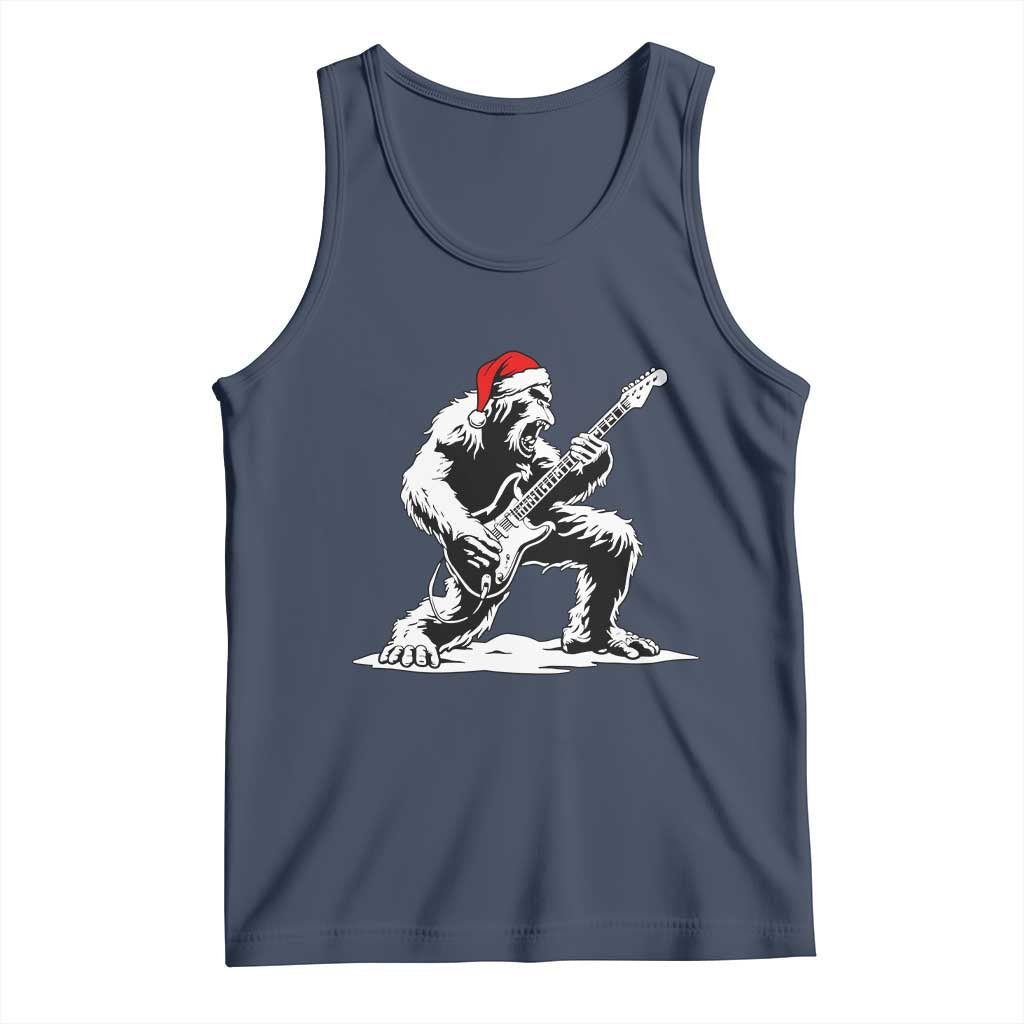 Funny Bigfoot Guitar Tank Top Rock and Roll Christmas - Wonder Print Shop